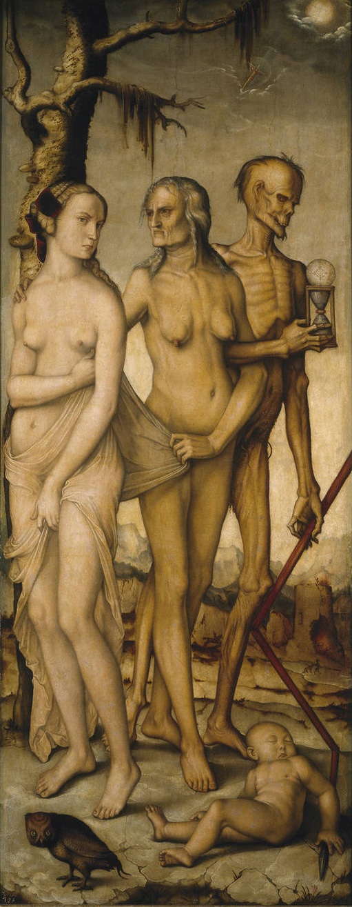 Hans Baldung Grien, Les edats i la Mort, Museu del Prado (Wikimedia Commons)