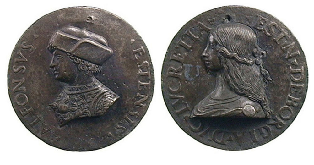 Medalla dels ducs Alfons I i Lucrècia Borja