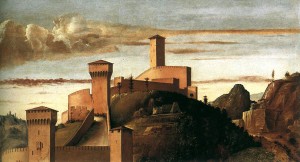 Gradara, segons Bellini (1471-1474).