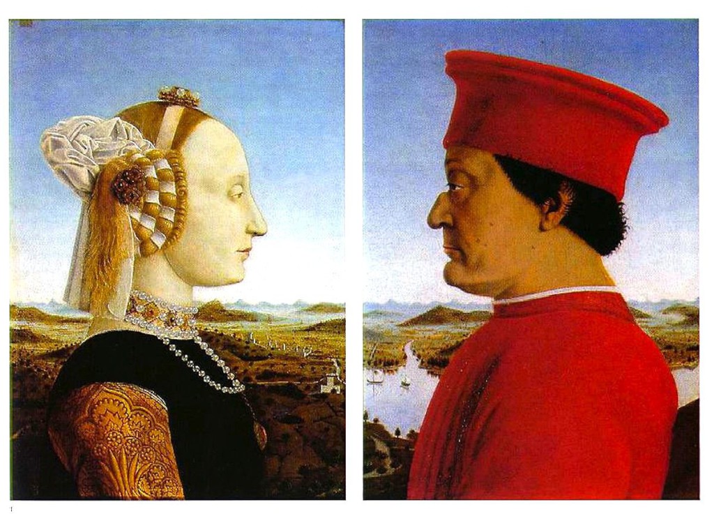 Els Montefeeltro, ducs d'Urbino.