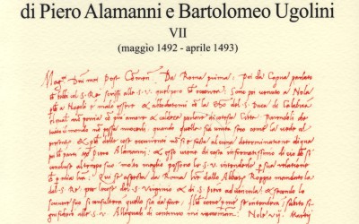 Correspondència de Piero Alamanni i Bartolomeo Ugolini, ambaixadors florentins a Nàpols (1492-1493)