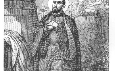 Sant Francesc de Borja en un gravat popular