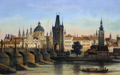 Dos personatges Borja al pont Carles de Praga
