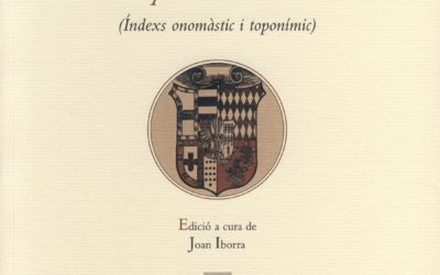 Es publiquen els índexs de la Crónica de Valencia de Martí de Viciana